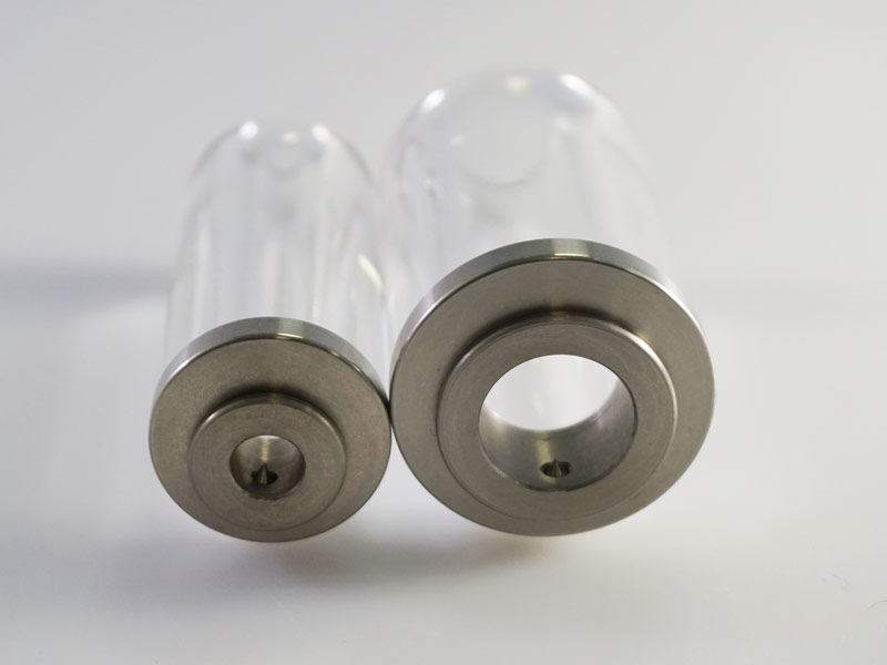 Spring lock for acrylic syringe shield