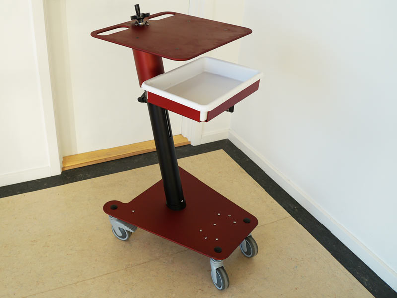 Trolley with desktop