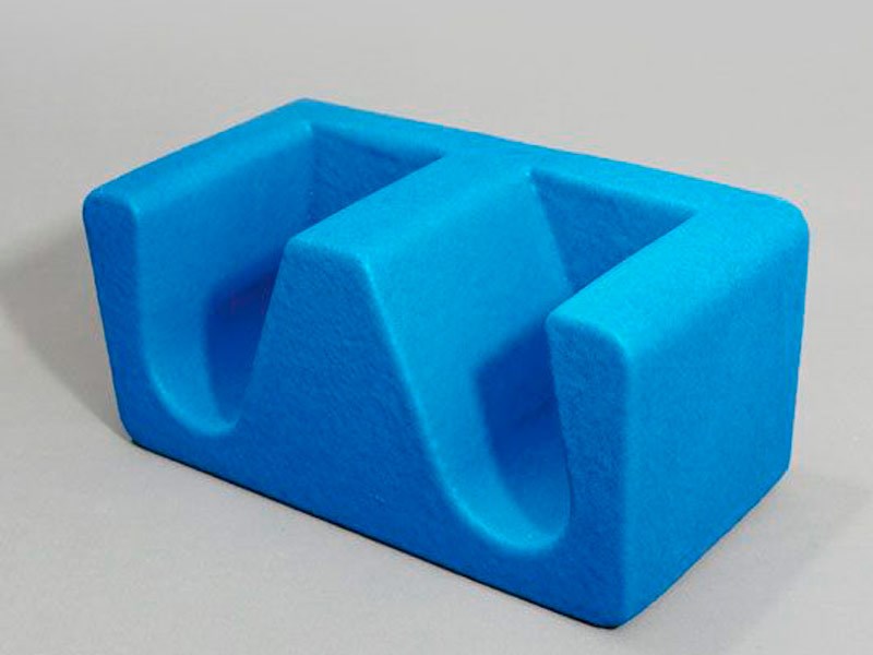 Heel support for positioning the feet